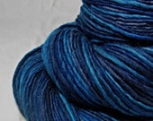 Handspun Yarn Gently Thick and Thin Worsted Single Finn Wool 'Darkened Windows''