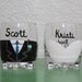 Bride and Groom Scotch Glasses