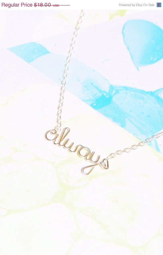 Memorial Day Weekend Sale Always Necklace - Harry Potter Snape Love Quote