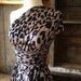 Limited- Mocha Leopard Animal Print Long Octopus Convertible Wrap Gown- All sizes-
