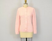 Vintage Ballet Pink Cardigan / Medium