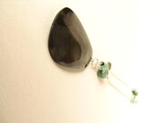 Shell and Aquamarine Necklace - Beach - Aquamaring - Statement