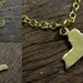 Reserved for shudson515: IL & WA - NON-Engraved State Charm Necklace