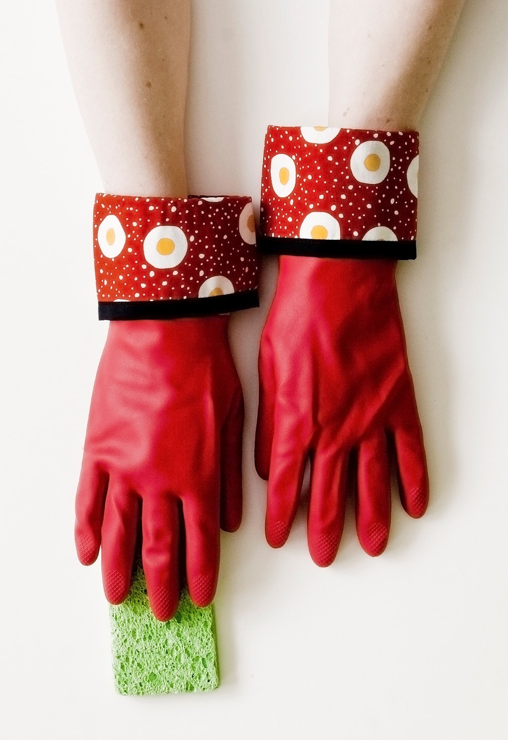 Fried Egg Rubber Gloves