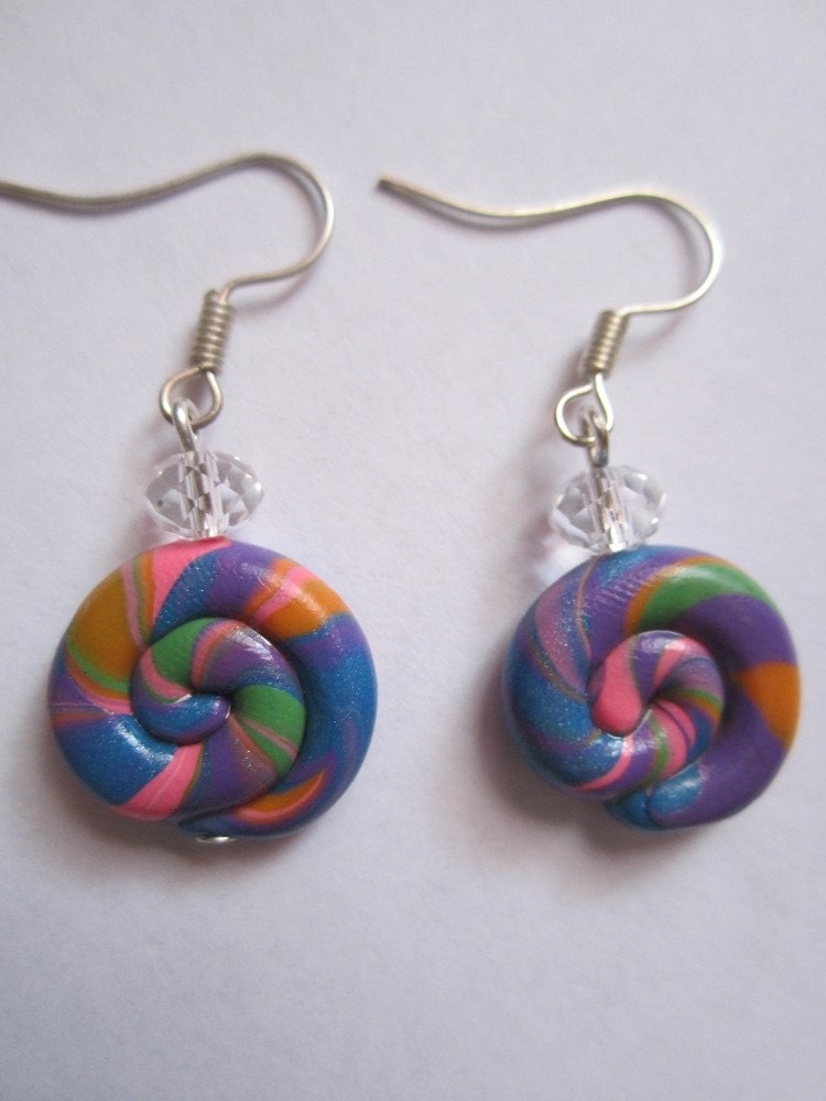 Lollipop Swirl Earrings