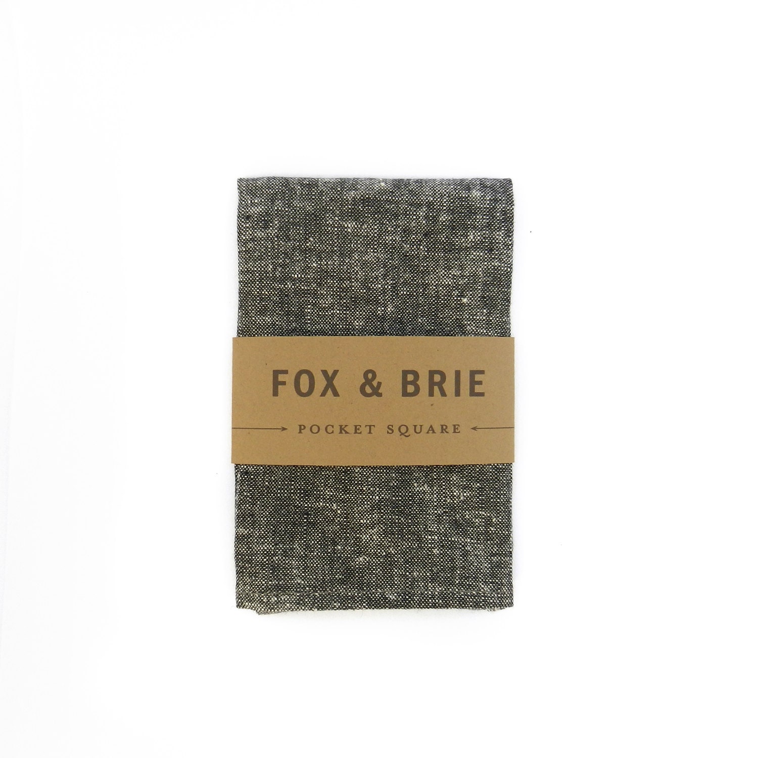 Charcoal Chambray Pocket Square