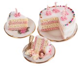 birthday cake dollhouse miniature food