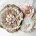 Rustic Chic Wedding Sash in Natural Burlap Browns and Blush Pink, Vintage Wedding, Floral Bridal Sash