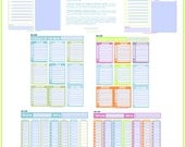 The EDITABLE Dockets and Calendars Kit - 8 documents - INSTANT DOWNLOAD
