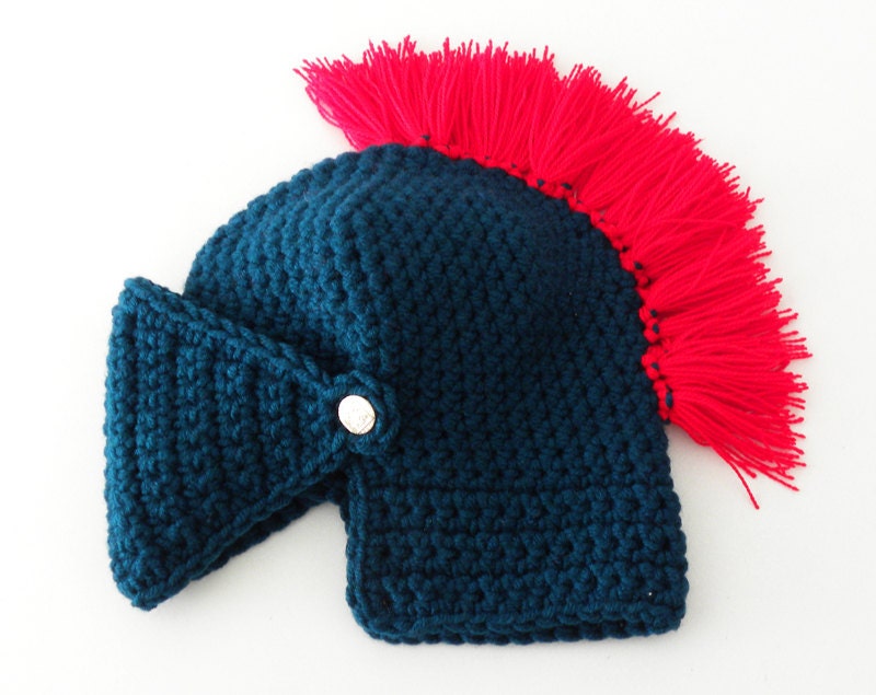Knight Helmet Hat Crochet Slouch Mens Convertible Beanie Hat Handmade Winter Men Snowboard Ski Hat unisex teal made to order