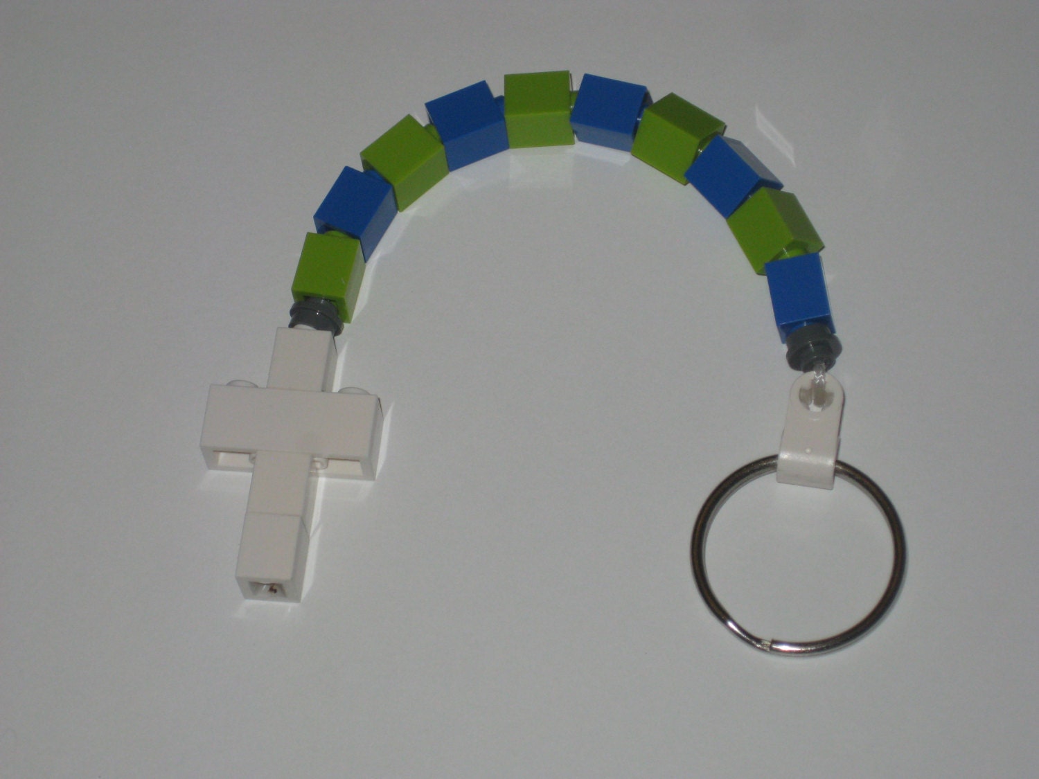 Blue and Green Catholic Baptism Chaplet