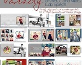 SALE Varsity 10x10 AND 12x12 Senior Photo Album- custom photo templates for photographers on WHCC, Miller's Lab and ProDigitalPhotos Specs