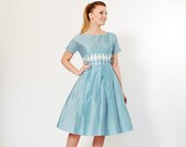 1950s Dress - 50s Party Dress - Baby Blue - Alice in Wonderland