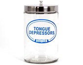 vintage "tongue depressors" medical jar