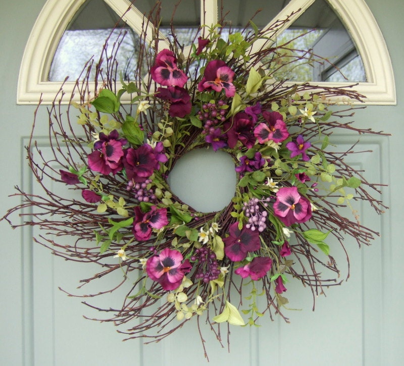 Spring Wreath - Summer Wreath - Summer Door Wreath
