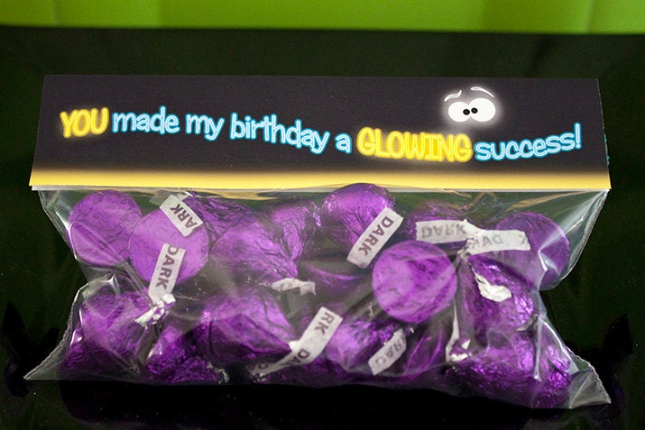 GLOW in the DARK Favor Bag Toppers - DIY Printable Il_170x135