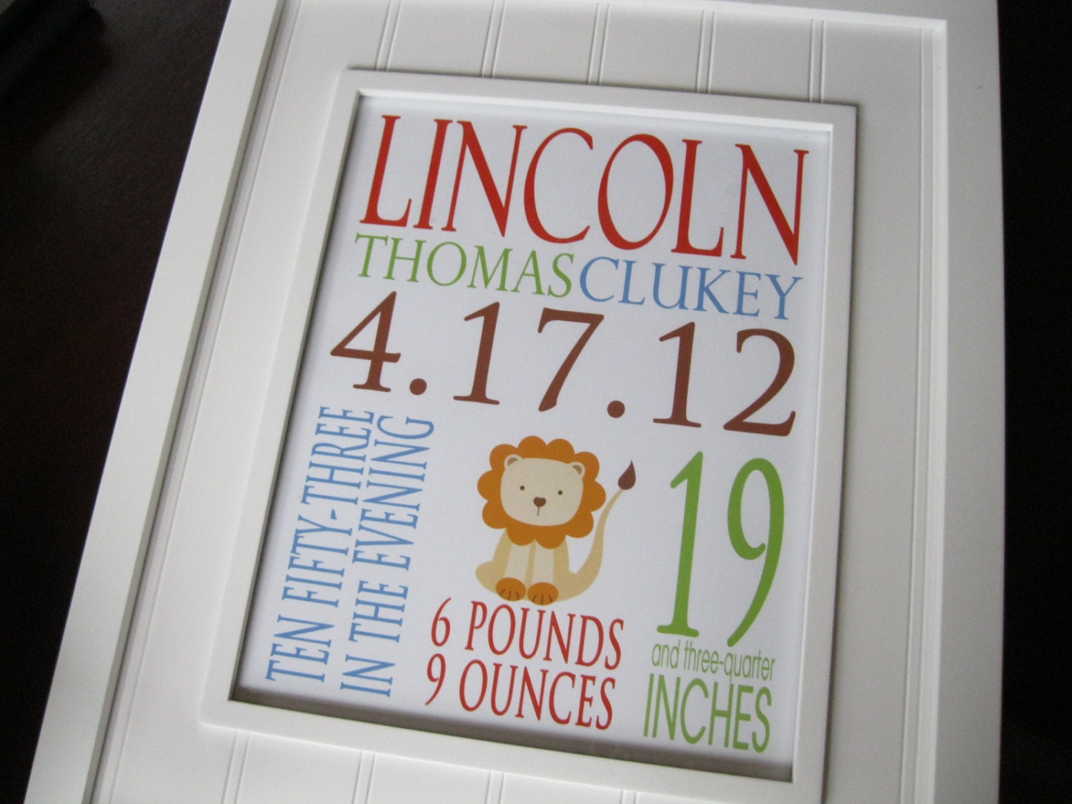 TWO 11x14 DIGITAL FILEs Birth Print Baby Boy Girl Nursery Decor Wall Art