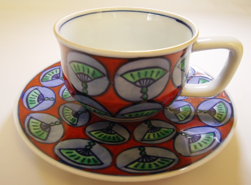 Japanese Porcelain Imariyaki Tea Cup.60s