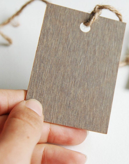 Custom Wedding Escort Map Tags - Eco Friendly Upcycled - Set of 10