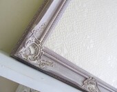 MAGNET BOARD Nursery Decor Lilac Purple Lavender Cream Vintage Wedding Seating Chart Girls Bulletin Board Fabric Board Framed Memo Board