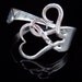 Vintage Silverware Fork Bracelet in Original Intertwining Hearts Design