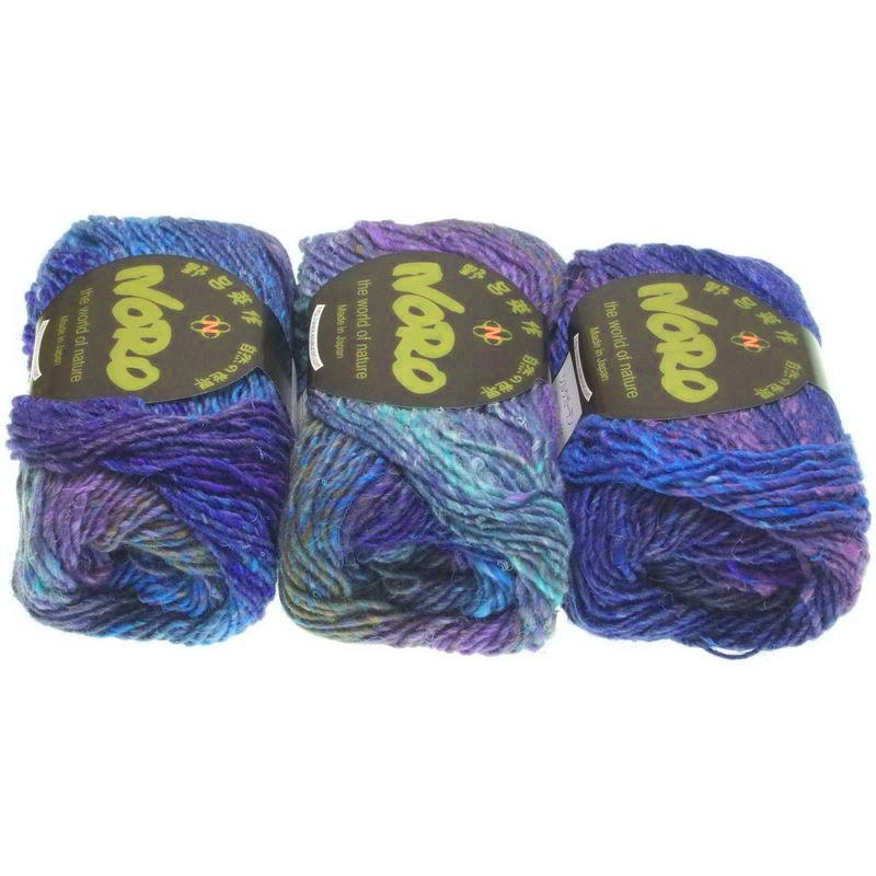 Noro Silk Garden Knitting Yarn 373, 3 x 50g balls