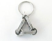 upcycled pop top keychain - triangle