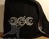 Black TripleMoon Magical Monk Bag