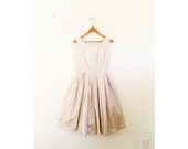 1940s-1950s TAUPE mad men classic dress