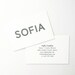 Sofia: Letterpress Calling Cards - Set of 50