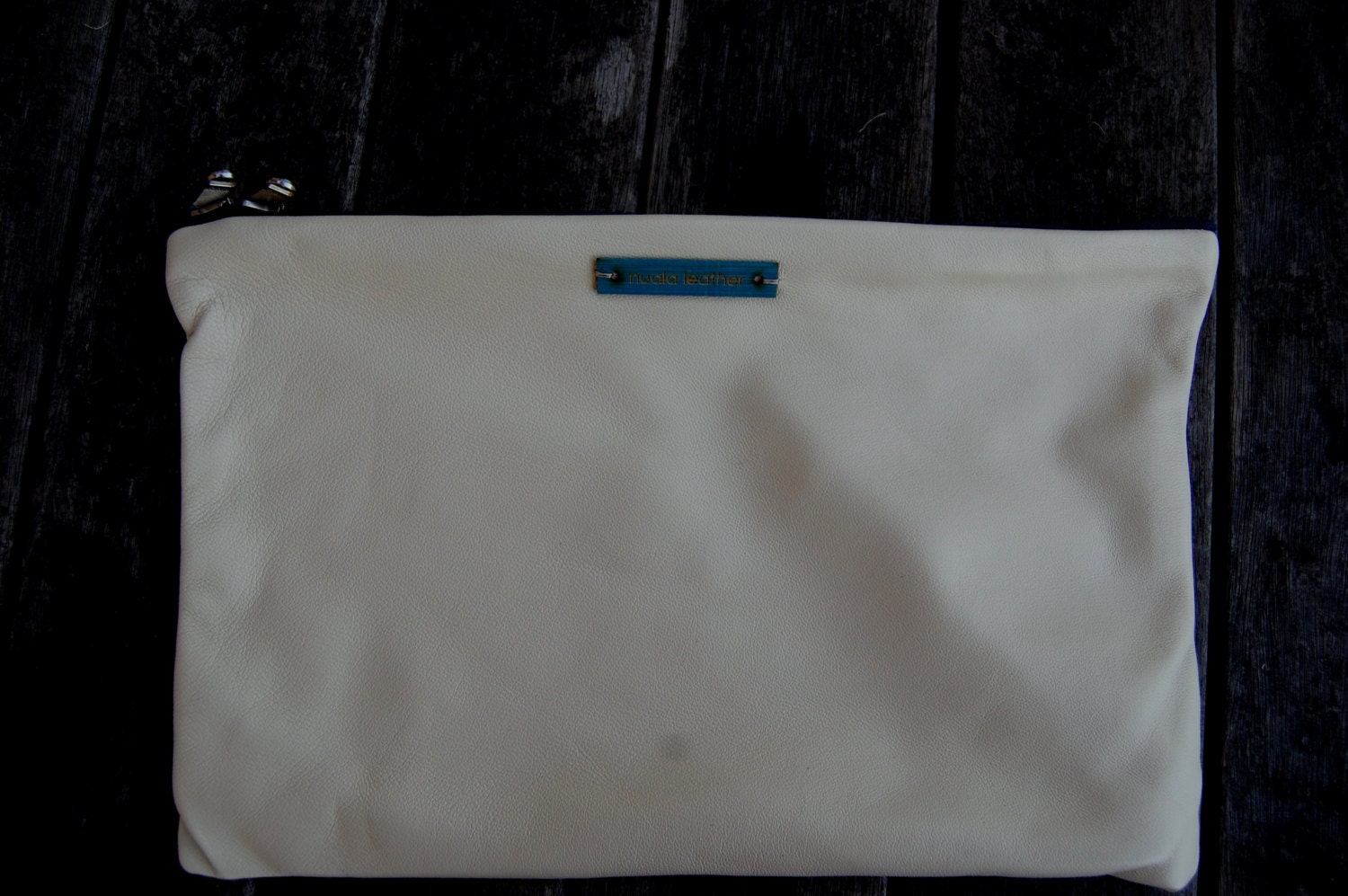 Soft Leather Pouch in Cream