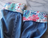Vintage Levi with Embellished Cuff by "Yours Truly"
