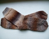 Hand Knit Soft And Warm  Women's Superwash Wool  Socks, Size 8 -  8.5 (9.75 inches length)