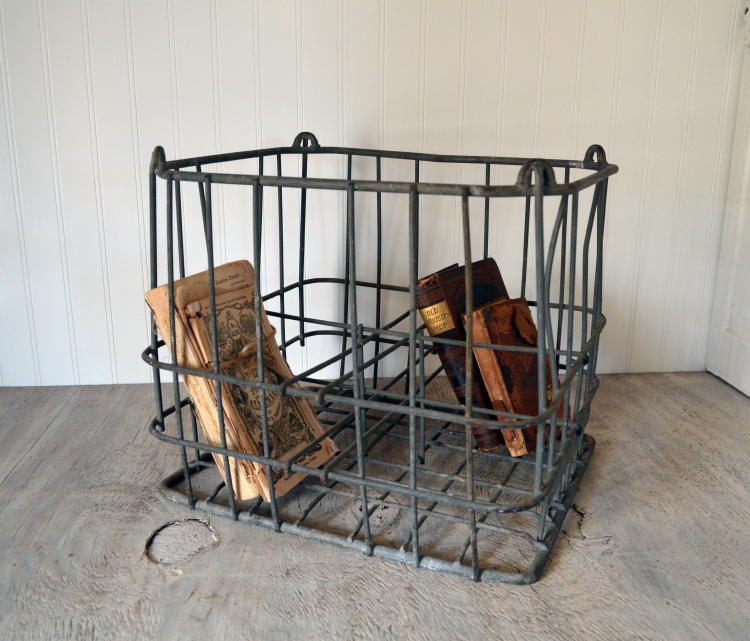 Large Wire Milk Crate Basket