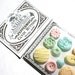 Candy Buttons - Pastel Peppermint on an old fashioned button Card -by Andie's Specialty Sweets