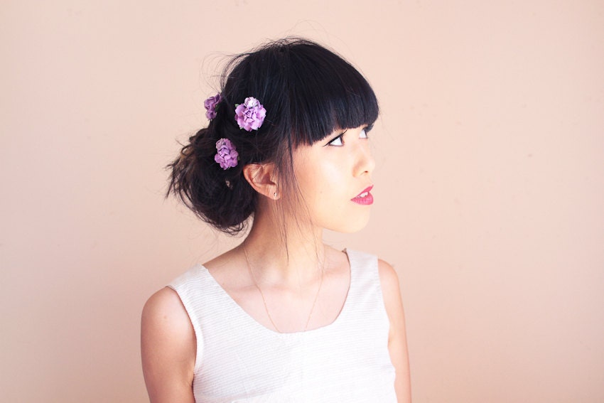 sweet rosie hair pins / woodland, vintage, bridal up-do headpiece, hair accessory, garden wedding, bobby pin set