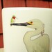 Ceramic Mug Egret and Hummingbird Design