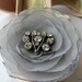 Wedding Hair Flower - Platinum Dove Gray Chiffon Hair Flower Clips, Two(2)Pack, Shoe Clips, Bridal Accessory, Made To Order