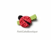 Toddler Hair Clip - Baby Hair Clip - Ladybug Hair Clip - Lady Bug Hair Clip - No Slip Clip - Girls Barrettes