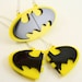 Batman Friendship Necklaces - Laser Cut Acrylic - Snap Together Best Friend Necklace Pair