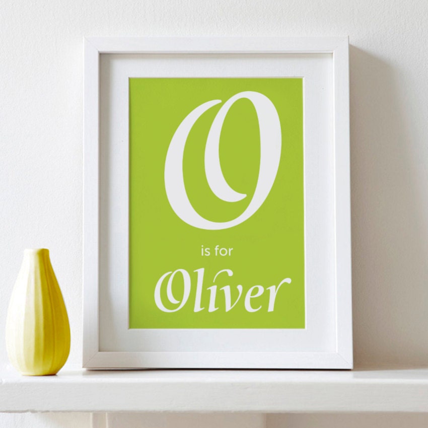 Custom Large Initial Baby Name Print // Any Size // Nursery Art // DIY / Digital Download / Printable