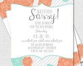 PARTY PRINTABLE - Modern Flower Birthday or Baby Shower - Printable Party Invitation - Petite Party Studio Il_170x135