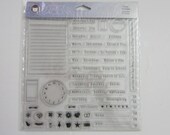 Acrylic Stamps - Calendar - NEW