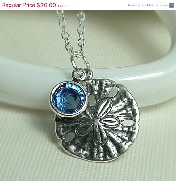 On Sale 10 % off Jewelry Necklace Sand Dollar Necklace , Sand Dollar Jewelry , Beach Bridesmaid Jewelry, Beach Wedding, Beach Jewelry