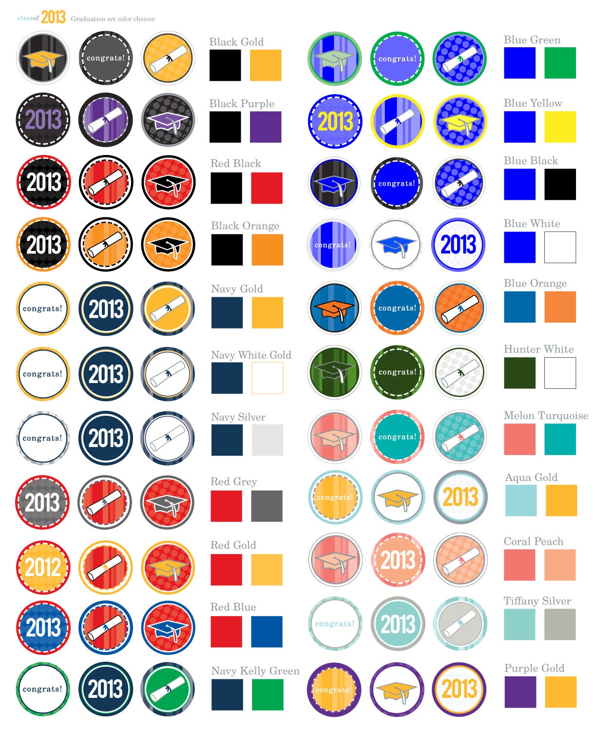 Graduation Class of 2013 DIY Printable Party