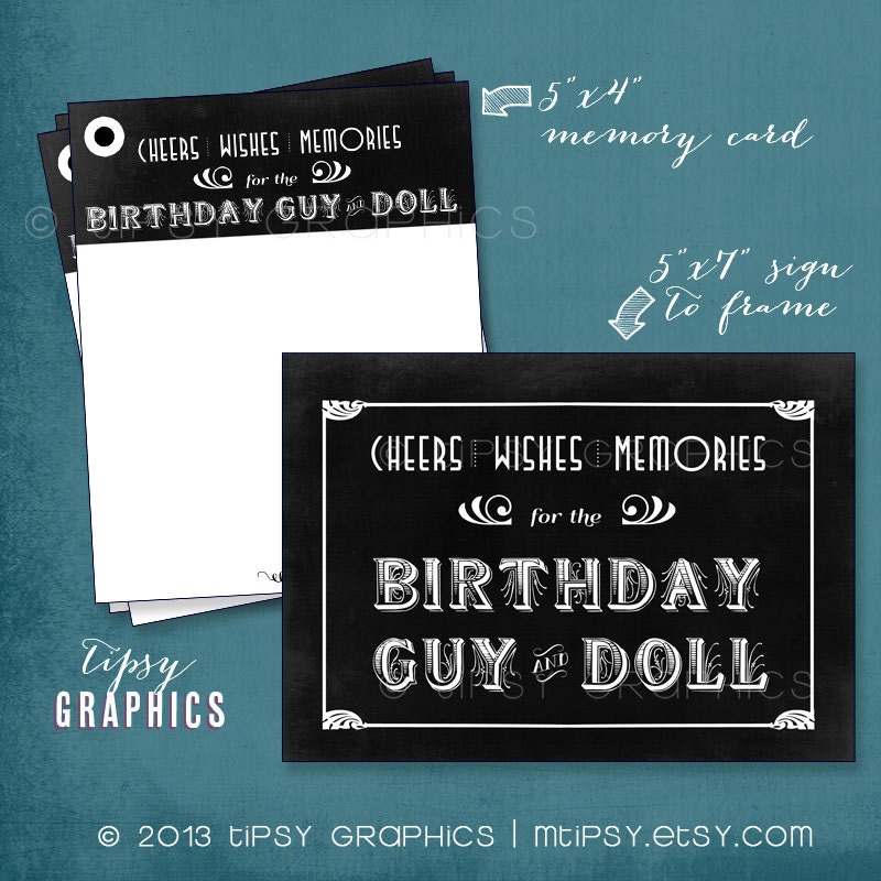 1920s Flapper Memory & Well Wishes Cards . Printable Cards by Tipsy Graphics. Any text and Colors Il_570xn