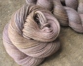 Warm Lilac Blush -  Hand Dyed Mink Merino Silk Yarn - Knitty Reviewed
