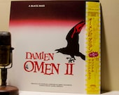 Damian Omen Vinyl Record Album 1970s Japanese Audiophile LP Horror Evil Film, "Damien: Omen II (A Black Mass), (Original 1978 Casablanca)