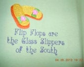XL tee shirt-Flip Flops are the Glass Slippers of the South