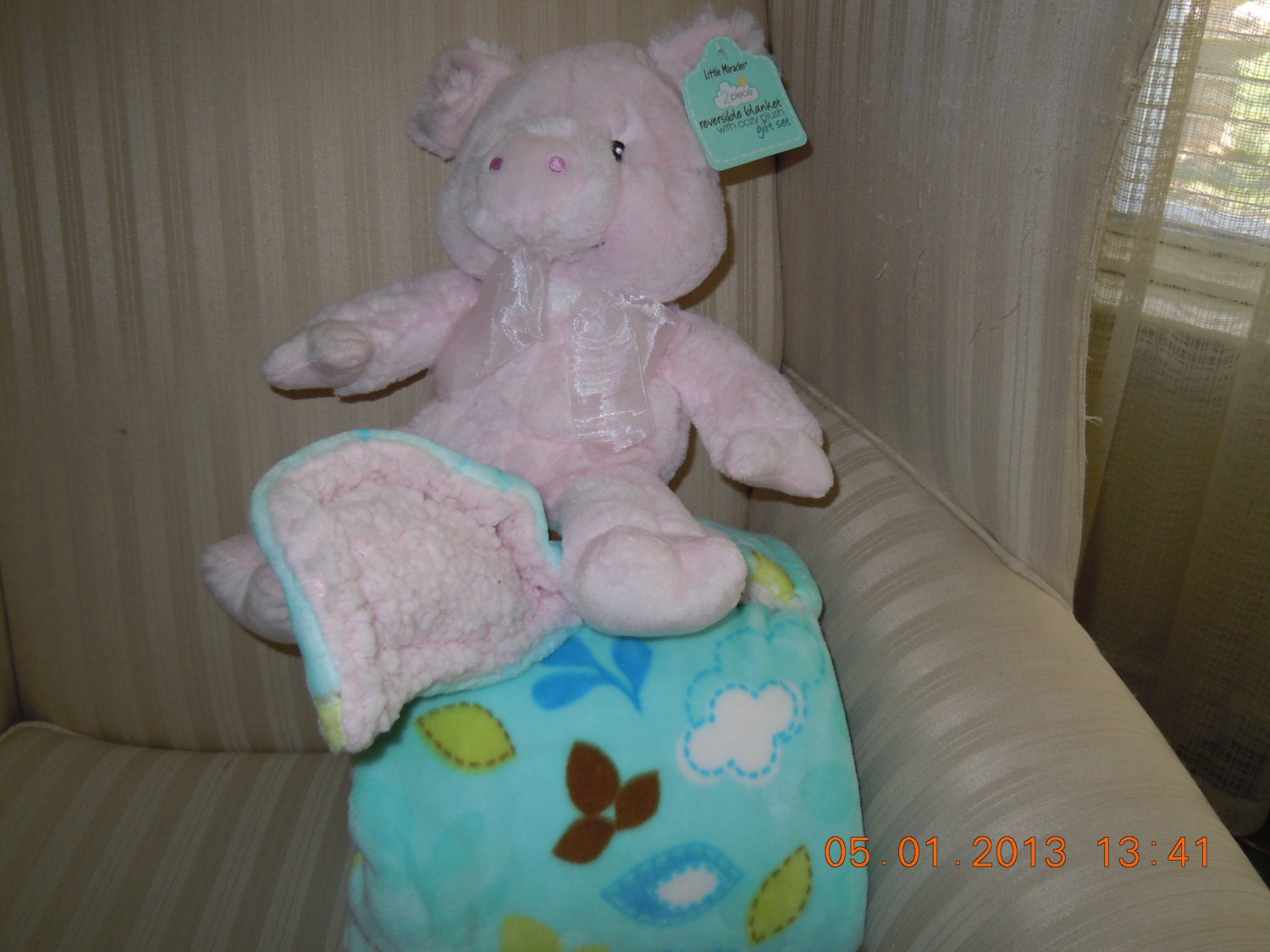Baby Blanket with Pig